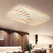 White Square Led Light Modern Led Ceiling Lights Living Room Bedroom Study Home Decoration Remote Control Dimming Ceiling Lamp Buy At The Price Of 72 80 In Aliexpress Com Imall Com