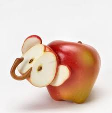 Apple Elephant Creative Food Art Food Sculpture Food Decoration