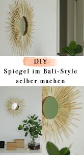 Diy Spiegel Im Bali Style Diy Spiegel Mit Strohhalmen Ganz Einfach Selbst Gemacht Fur Sommerliches Feeling Zuhause Diy Bastelideen Ideen Bastelideen