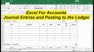 Posting Journal Entries To General Ledger Accounts General Ledger Journal Entries General Ledger Example