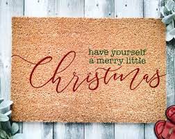 Christmas Door Mats Outdoor Christmas Doormat Etsy