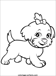 More dog themes dog paw prints dog houses and dog bones. Dog For Kids Cute Little Dog Dogs Kids Coloring Pages