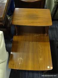 The tables were all made in factories and normally they used oak to make their tables with. Mersman Mcm Step End Table Mid Century Modern Mcm Half Tiered Step End Table Made By Mersman Estate Personal Property Furniture Tables Online Auctions Proxibid