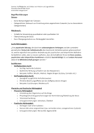 Es müssen also in kurzer und . Handout Drogensucht Studocu
