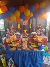 Naruto Cake And Set Up For Naruto Themed Birthday Party Naruto Birthday Naruto Party Ideas Ball Birthday Parties