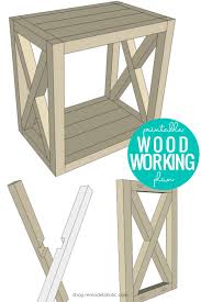 Diy Farmhouse End Table Woodworking Plans In 2020 Farmhouse End Tables Woodworking End Table End Table Plans