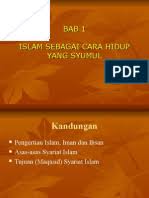 Bahkan mengambil islam sebagai cara hidup adalah jalan untuk merealisasikan tujuan penciptaan kita dimuka bumi allah swt. Bab 1 Pengajian Islam Islam Sebagai Cara Hidup