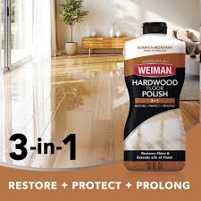 Amazon.com: Weiman Wood Floor Polish and Restorer 32 Oz 3PC Bundle -  High-Traffic Hardwood Floor, Natural Shine, Removes Scratches, Leaves  Protective Layer : Health & Household