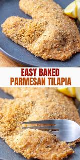 Parmesan Crusted Tilapia Recipe Talipia Recipes Parmesan Crusted Tilapia Tilapia Recipes Easy