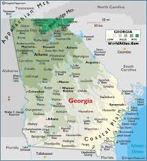 Georgia County Map Georgia Map Georgia State Valdosta Georgia