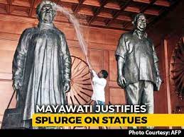 Authorities in the indian state of uttar pradesh have replaced a statue of former chief minister mayawati, which had been. Mayawati Statues Latest News Photos Videos On Mayawati Statues Ndtv Com