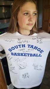 Came home from work to find my daughter wearing this. Made me proud and she  was stopped by the principal too 😁 he either went to Tahoe or played us,  not sure