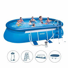 Large Inflatable Pool With Ladder And Water Filter Idfdesign
