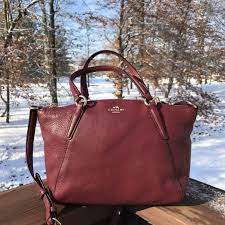 Shop your style at shopbop.com! Coach Mini Kelsey In Pebble Leather Oxblood Women S Fashion Bags Wallets On Carousell