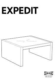 The ikea hemnes coffee table (square) has an overall height of 18.125 (46 cm) and width of 35 3/8. Ikea Expedit Coffee Table Square Instructions Manual Pdf Download Manualslib