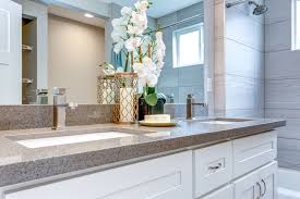 These can be of the same glaze and finish, as pictured below, or in a contrasting color or pattern. What Are The Best Materials For Bathroom Vanity Countertops
