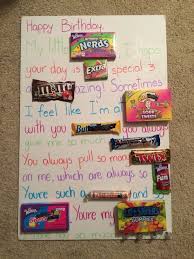Birthday Ideas For Sister Birthday Poster With Candy For Boyfriend 43 Best Ideas In 2020 Birthday Gifts For Sister Birthday Present For Boyfriend Birthday Poster Diy