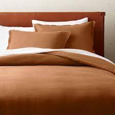 Duvet cover set printed 3 pcs bedding set king size include 1 duvet cover, 2 pillow shams copper metal mesh texture pattern soft comforter quilt cover sets for children/adults. Linen Copper Duvet Cover Cb2