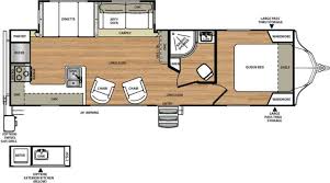 Travel Trailers With Rear Kitchen Floor Plans Google Search Rv Floor Plans Travel Trailer Forest River