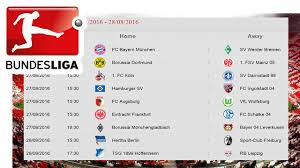Matchday 1 Fixtures Bundesliga 2016 17 Soccer Scores Football Results Youtube