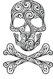 Girly sugar skull coloring pages. Girly Sugar Skulls Novocom Top