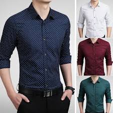 Mens Long Sleeves Shirts Formal Business Work Slim Fit Dress Multicolor T6284 Stylish Dress Shirts Mens Fashion Casual Business Casual Outfits