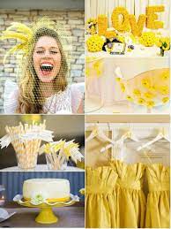 Amarillo Yellow Wedding Inspiration Yellow Wedding Glittery Wedding