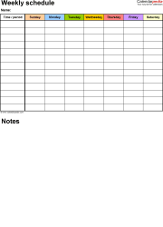 Maybe you would like to learn more about one of these? Free Weekly Schedules For Pdf 18 Templates