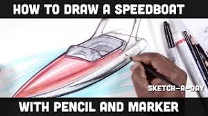 How To Draw Anything A Speed Boat Youtube Draw this cute boat by following this drawing lesson. how to draw anything a speed boat