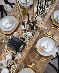Modern Farmhouse Thanksgiving Table Styled By Kasey In 2020 Modern Thanksgiving Decor Thanksgiving Table Decorations Modern Thanksgiving Table Settings