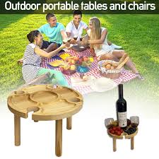 💥wooden outdoor folding picnic table💥with glass holder — regular price usd $59.99 sale price usd $29.99 discount 1 pcs Wooden Outdoor Folding Picnic Table Portable Picnic Table Wine Glass Rack Collapsible Wine Picnic Table For Outdoors Garden Travel Small Beach Table Walmart Com Walmart Com