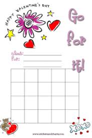 free valentines day reward charts for kids