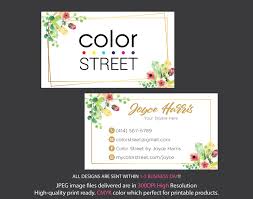 Wow potential clients and business associates with unique business cards and the amazing artwork, patterns, and photos our designer community has created. Personalized Color Street Business Cards Color By Digitalart On