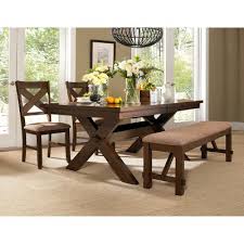 Jackson Dining Table Dark Hazelnut Powell Company Solid Wood Dining Set Dining Table Table