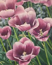 Tulip Time 20 X 16 Watercolour On Panel Flower Art Watercolor Disney Tulips
