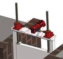 Trapezoidal Screw Jack Mechanism 25ton for Sluice Gate