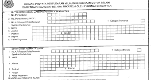 Borang Tukar Nama Jpj K3a