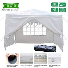 Carports boat storage portable storage units. Vingli Bonnlo 10 X 10 Heavy Duty Canopy Wedding Party Tent With 4 Removable Sidewalls Upgraded Steady Sunshade Winter Snow Shelter Outdoor Carport Event Gazebo Pavilion W Carrying Bag Buy Online In Sri Lanka At