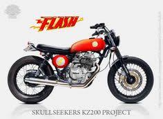 Kawasaki binter ke125 yang jaman dulu dipakai untuk balap motor cross ini tenaganya sangat jos sekali kapasitas mesinya. 59 Kawasaki Kz200 Ideas Kawasaki Motorcycle Cafe Racer