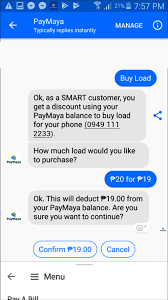 After that, click the buy load icon. How To Buy Mobile Load Via Paymaya On Messenger