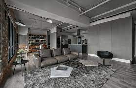 黑灰系質感loft 新北44 坪都會工業風住宅 設計王 office interior design apartment floor plan house interior