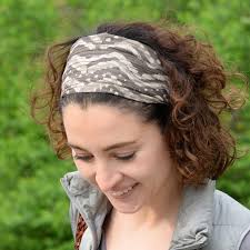 Headband Woman/girl, Beige/brown Head Bandana for Yoga, Fitness, Camping,  Hiking or Even Just to Add a Cute Accents to Your Look.