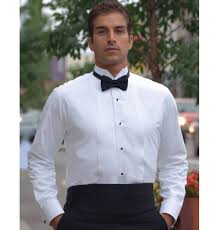 National tuxedo rentals is the only online tuxedo rental company that offers a quick tuxedo size calculator. Wing Tip Collar Tuxedo Shirt