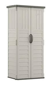 Suncast Vertical Outdoor Storage Shed For Backyards And Patios 20 Cubic Ft Capacity For Tools And Garden Accessories 22 Buy Online In Canada At Desertcart