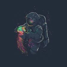 New comments cannot be posted and votes cannot be. Astronaut In Space Drawing Wallpaper Novocom Top