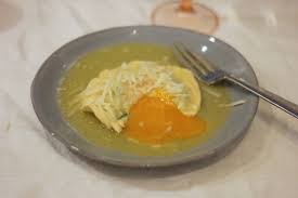 Uovo in raviolo san domenico. Raviolo Mit Eigelb Gartensmutje