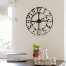 Horloge Murale Metal Noir D 60cm Mathilde Mathilde Et Pauline Horloge Murale Parement Mural Horloge