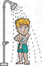 A Man Scrubbing Arms In A Shower Character Design References Man Shower Character Design