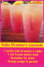 Turns out, you can also make a spritzer with vodka! Vodka Strawberry Lemonade Vodka Strawberry Lemonade Alcohol Drink Recipes Strawberry Vodka