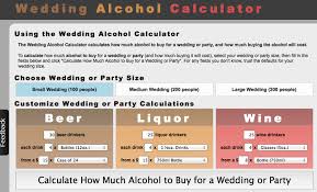 How much liquor to buy for a wedding. Wedding Alcohol Calculator